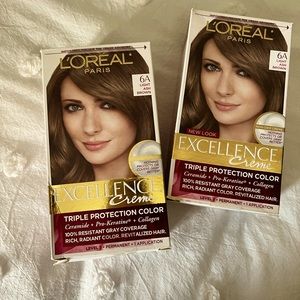 L’Oréal Paris excellence crème boxed hair dye permanent, light ash brown
